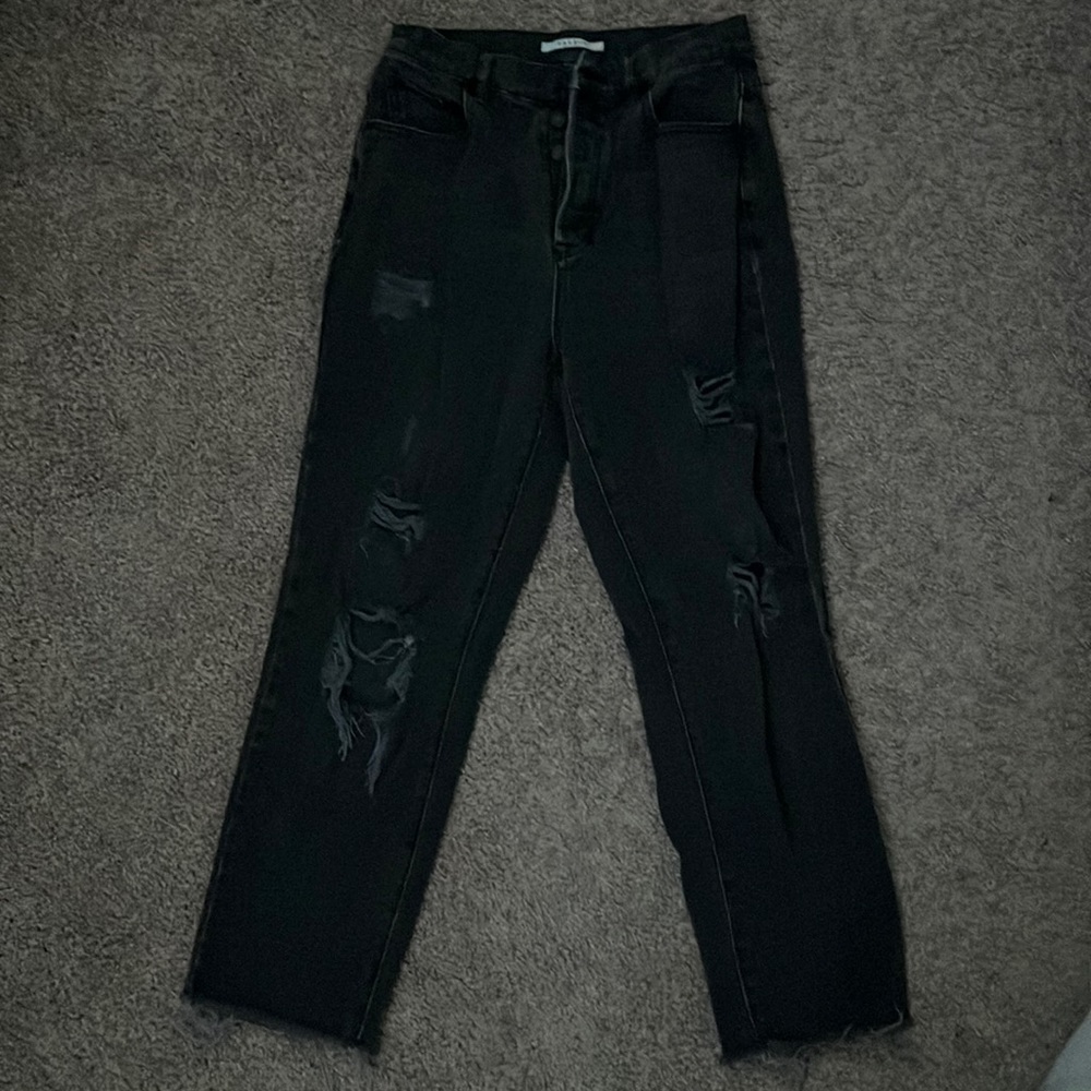 Pacsun high rise straight leg distressed jeans
